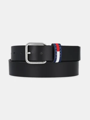 Tommy Jeans pasek skórzany męski kolor czarny AM0AM13415