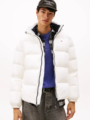 Tommy Jeans Pikowana kurtka Mężczyźni biały