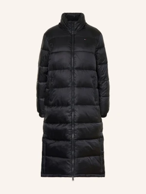 Tommy Jeans Pikowany Płaszcz schwarz CZARNY