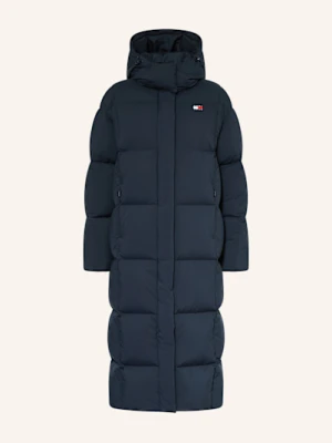 Tommy Jeans Płaszcz Puchowy Alaska Grid blau
