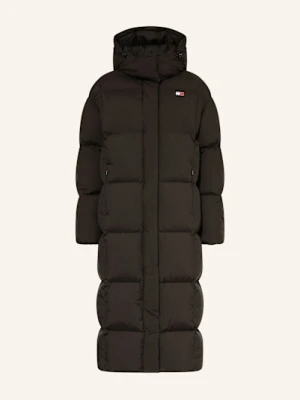 Tommy Jeans Płaszcz Puchowy Alaska Grid schwarz