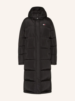 Tommy Jeans Płaszcz Puchowy Z Odpinanym Kapturem schwarz CZARNY