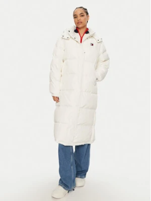 Tommy Jeans Płaszcz zimowy Alaska DW0DW18860 Biały Regular Fit