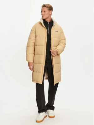 Tommy Jeans Płaszcz zimowy DM0DM20604 Beżowy Regular Fit