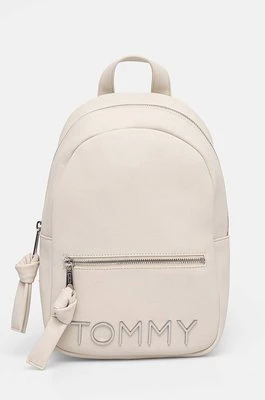 Tommy Jeans plecak damski kolor beżowy mały gładki AW0AW16261