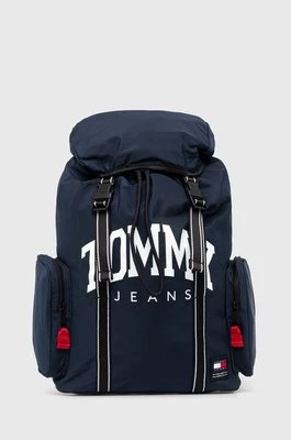 Tommy Jeans plecak męski kolor granatowy duży z nadrukiem AM0AM12130