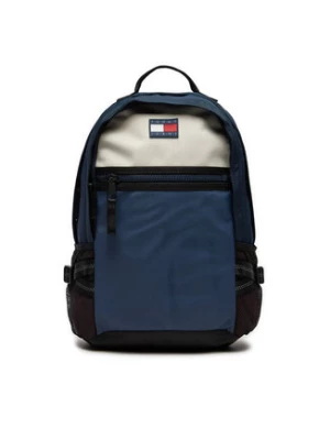 Tommy Jeans Plecak Mochila color block con logo engomado de hombre AM0AM12611 Granatowy