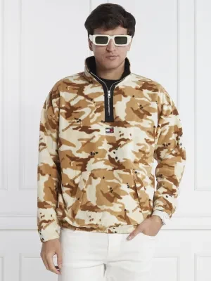 Tommy Jeans Polarowa bluza CAMO | Oversize fit