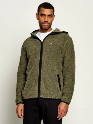 Tommy Jeans Polarowa bluza | Regular Fit zielony