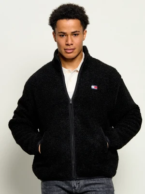 Tommy Jeans Polarowa bluza | Relaxed fit czarny