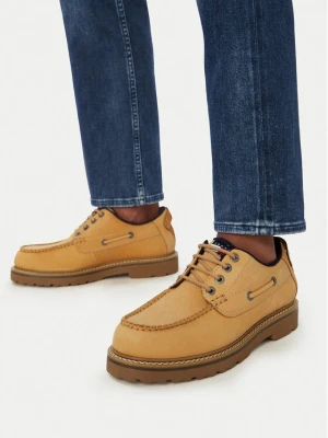 Tommy Jeans Półbuty Archive '01 Boat Shoe EM0EM01703 Żółty