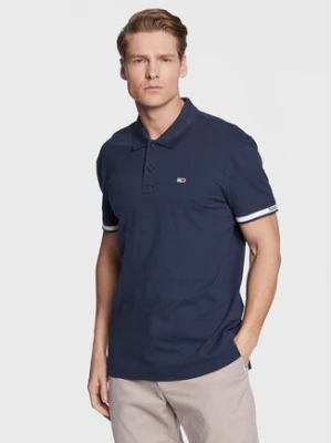 Tommy Jeans Polo Classic Essential DM0DM15751 Granatowy Relaxed Fit
