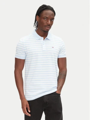 Tommy Jeans Polo DM0DM20676 Błękitny Slim Fit