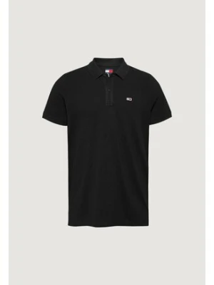 Tommy Jeans Polo DM0DM20676 Czarny Slim Fit