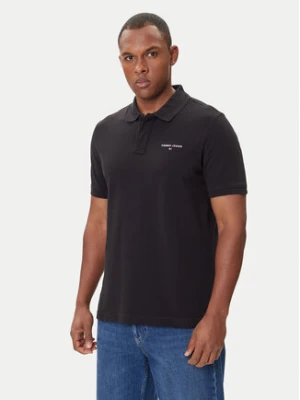Tommy Jeans Polo Linear DM0DM20914 Czarny Regular Fit