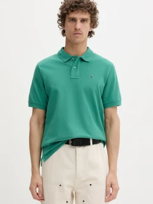 Tommy Jeans polo męskie bawełniane zielony