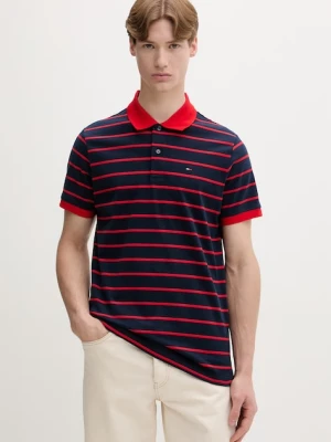 Tommy Jeans polo męskie bawełniane granatowy