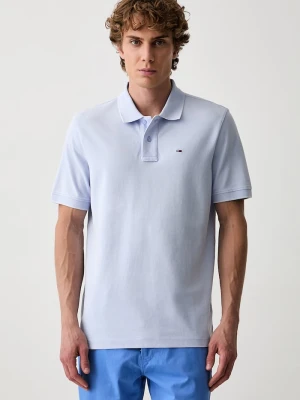 Tommy Jeans polo męskie bawełniane niebieski