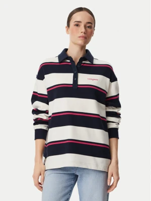 Tommy Jeans Polo Script Rugby DW0DW23303 Granatowy Relaxed Fit