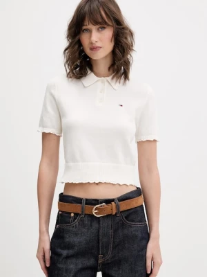 Tommy Jeans polo swetrowe damskie bawełniane