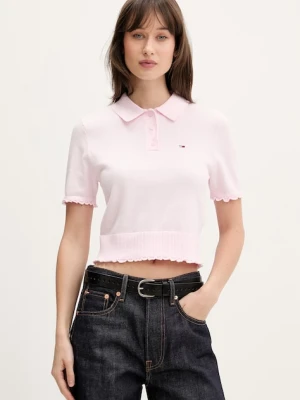 Tommy Jeans polo swetrowe damskie bawełniane