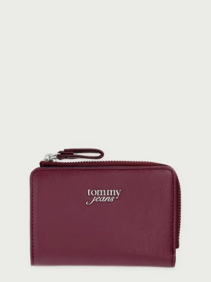 Tommy Jeans portfel damski z imitacji skóry bordowy