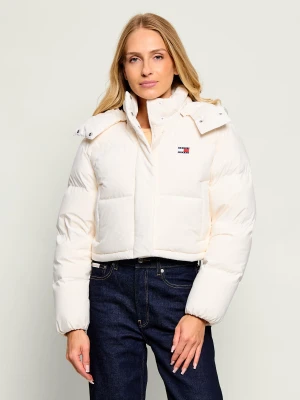 Tommy Jeans Puchowa kurtka Alaska | Cropped Fit ecru