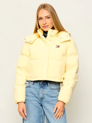 Tommy Jeans Puchowa kurtka Alaska | Cropped Fit żółty