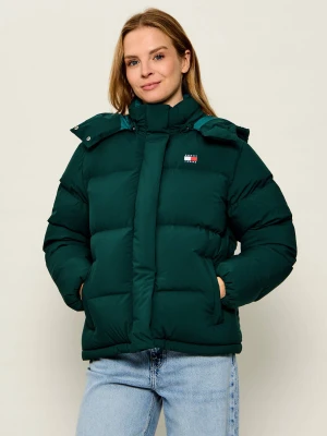 Tommy Jeans Puchowa kurtka Alaska | Regular Fit butelkowa zieleń