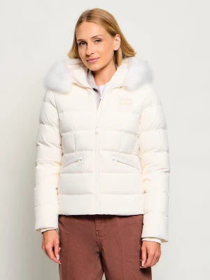 Tommy Jeans Puchowa kurtka | Slim Fit | shearling ecru
