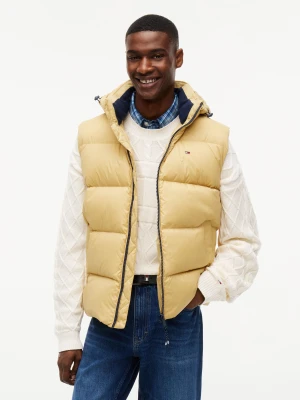 Tommy Jeans Puchowy bezrękawnik | Regular Fit beżowy