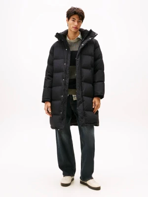 Tommy Jeans Puchowy płaszcz czarny