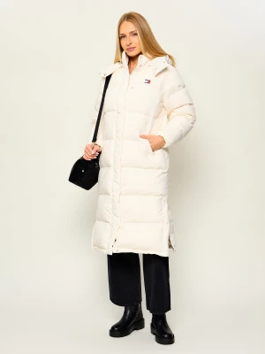 Tommy Jeans Puchowy płaszcz Alaska ecru