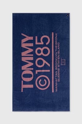 Tommy Jeans ręcznik bawełniany kolor niebieski UU0UU00090