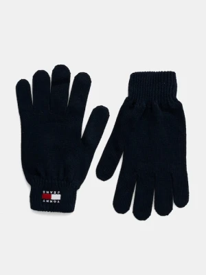 Tommy Jeans rękawiczki bawełniane kolor granatowy AM0AM13333