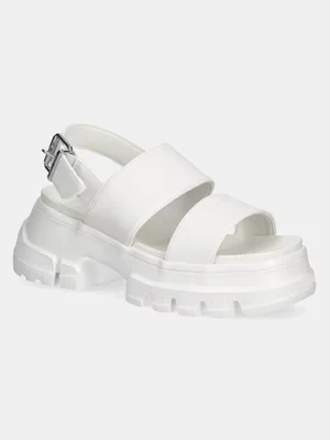 Tommy Jeans sandały CHUNKY CITY SANDAL damskie kolor biały na platformie EN0EN02750