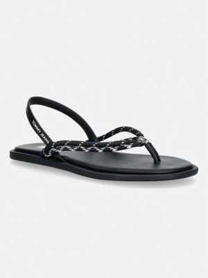 Tommy Jeans sandały damskie TJW CASUAL ROPE SANDAL czarny