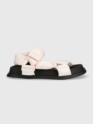 Tommy Jeans sandały NEW SANDAL WMNS damskie kolor różowy EN0EN02135