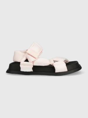 Tommy Jeans sandały NEW SANDAL WMNS damskie kolor różowy EN0EN02135