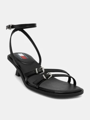 Tommy Jeans sandały skórzane THE NOHO SANDAL kolor czarny EN0EN02779