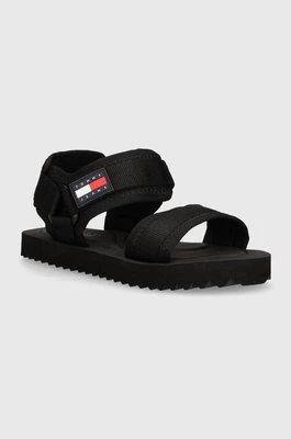 Tommy Jeans sandały TJM SANDAL LUXE męskie kolor czarny EM0EM01387