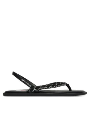 Tommy Jeans Sandały Tjw Casual Rope Sandal EN0EN02951 Czarny