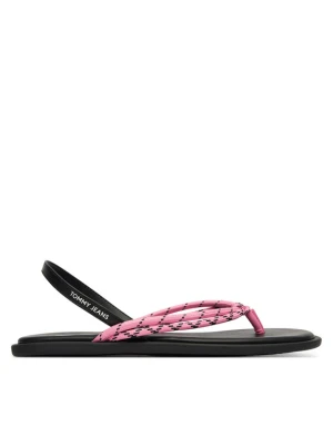Tommy Jeans Sandały Tjw Casual Rope Sandal EN0EN02951 Różowy
