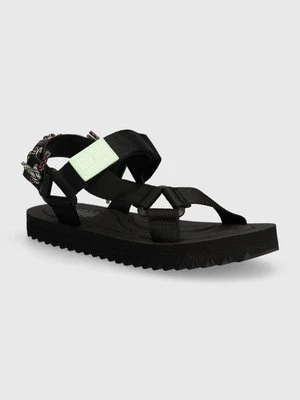 Tommy Jeans sandały TJW EVA SANDAL damskie kolor czarny EN0EN02530