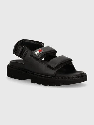 Tommy Jeans sandały TJW FANCY SANDAL damskie kolor czarny EN0EN02461