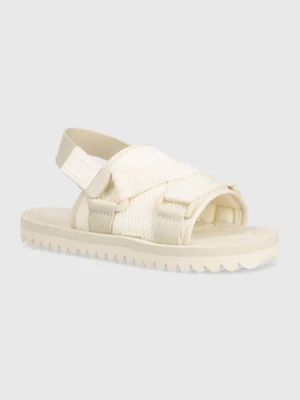Tommy Jeans sandały TJW PREMIUM EVA SANDAL damskie kolor beżowy EN0EN02462