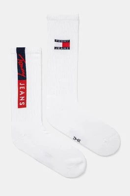 Tommy Jeans skarpetki 2-pack kolor biały 701229892