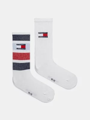 Tommy Jeans skarpetki 2-pack kolor biały 701232726