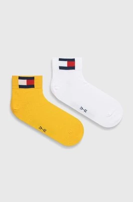 Tommy Jeans skarpetki 2-pack kolor żółty 701228223