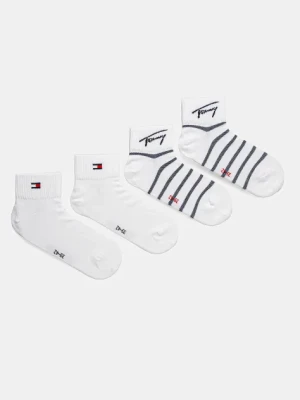 Tommy Jeans skarpetki 4-pack kolor biały 701235904
